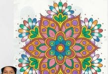 A joyous, festive mandala