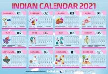 Indo-Oz Calendar 2021 Indian calendar 2021