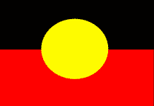 Indigenous Australians, living without conciliation aboriginal flag