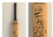Chetan Chauhan bat signed by Indian cricket team is up for auction chetan chauhan cricket bat