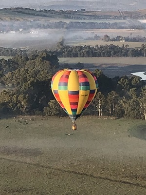Ballooning over Yarra Valley