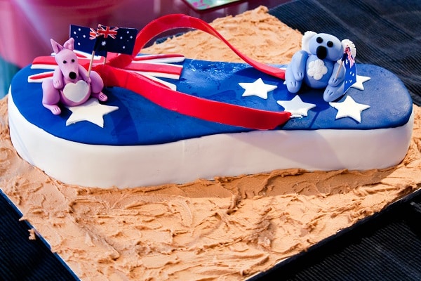 australia day thong cake