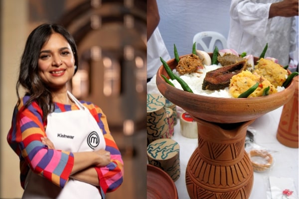 Masterchef 2021 contestant Kishwar Chowdhury prepared the fermented rice dish 'panta bhat' during the competition. Source: supplied, Wikimedia commons