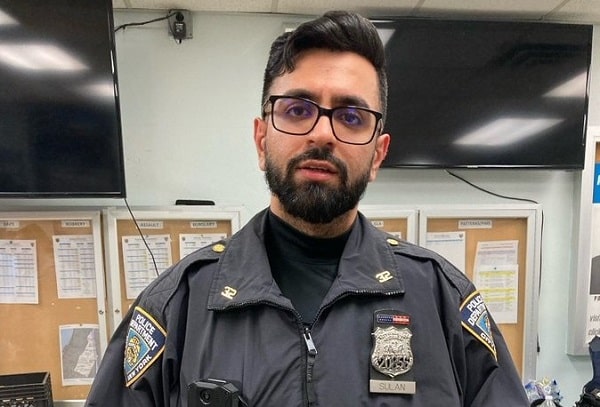 New York City Police Officer Sumit Sulan. (Source: IANS)