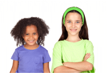 two kids of different races