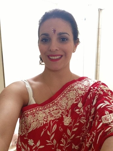 shailalah medhora in a sari