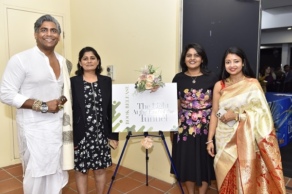 Indranil Halder, Indu Harikrishna, Emie Roy and Tanima Banerjee at book launch